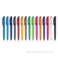 Color Press Ballpoint Pens Plastic Simple Transparent Color